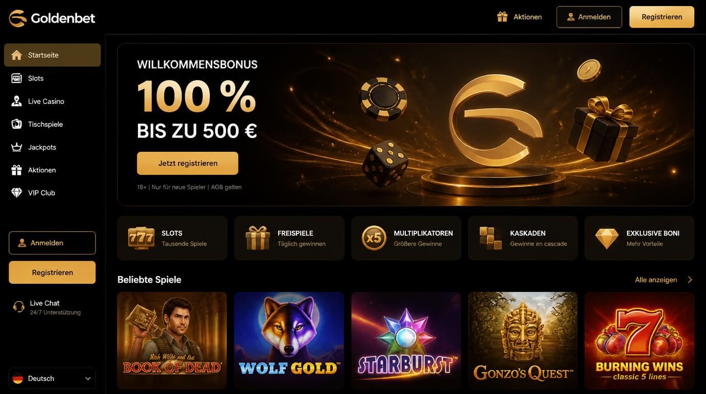 Willkommensbonus in Euro mit Features wie Freispiele und Multiplikatoren